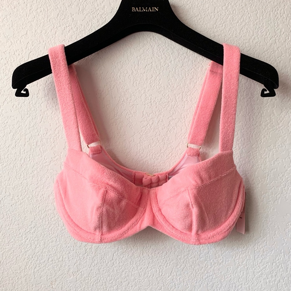 Victoria’s Secret Pink terry bikini top